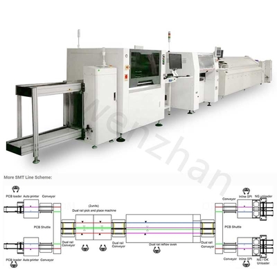 أوتوماتيكي SMT تجميع المعدات reflow الفرن PCB طابعة آلة
