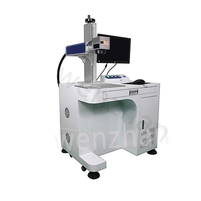 آلة علامة ليزر الألياف المكتبية مع 10/20/30/100W الطاقة و 7000mm/s سرعة العلامة